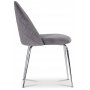 Plaza spisegruppe, marmorbord med 4 Plaza fljlsstole - Gr / Sort / Krom