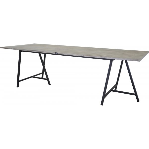Kvarnsen spisebord 250 cm - Teak/sort