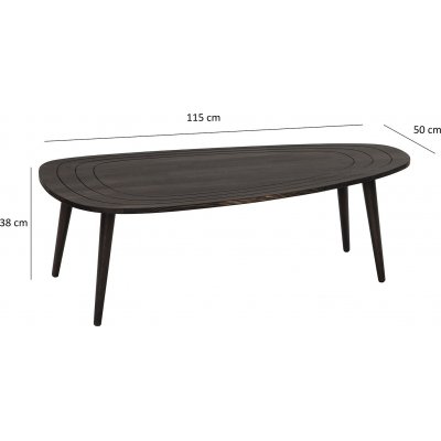 Sdt sofabord 115 x 50 cm - Antracit