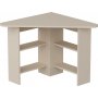 Hjrneskrivebord 80 x 80 cm - Beige