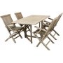 Salt stol med armln - Gr teak