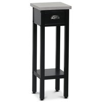 Sengebord Hugo - 70 cm (sort med cement top) Sengebord Hugo - 70 cm (sort med cement top)