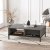 Luvio sofabord 18, 90x60 cm - Slv/sort