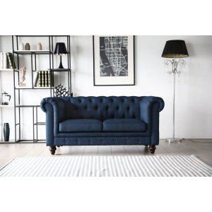 Sofa 2-personers Chesterfield blå - Herron Sofa 2-personers Chesterfield blå - Herron