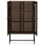 Edge highboard - Brunbejdset eg