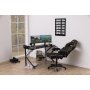Canyon gaming stol med fodsttte - Sort PU/gul