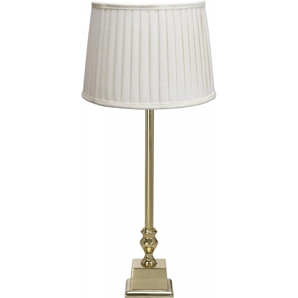 Linné bordlampe - Offwhite/guld - 51 cm - Bordlamper