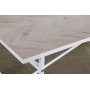 Crystal spisebord 200 cm (Fishbone) - Hvid / Whitewash