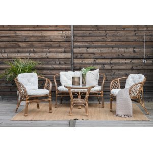 Wera loungegruppe - Mørk valnød Wera loungegruppe - Mørk valnød
