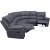 Recliner Sofa Riverdale - Gr + Pletfjerner til mbler