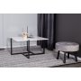 Sofabord Bivo - Sort / Hvid Terrazzo
