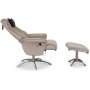 Lnestol i uldne freskind - Beige freskind