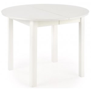 Berivan udtrkbart spisebord 102-142 cm - Hvid + Mbelfdder