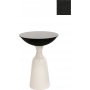 Kalk sidebord 56 cm - Hvid/sort