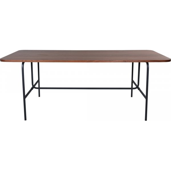 Kegle spisebord 200 cm - Sort/valnd
