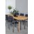 Juliansk udendrs spisegruppe med 6 Copacabana stole - Sort/Natur