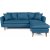 Sofia divan sofa hjre - Mrkebl