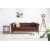 Heritage 3-personers sofa - Brun vintage + Pletfjerner til mbler