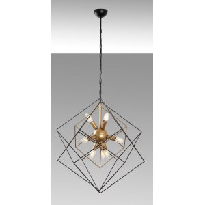 Tilly loftslampe 13253 - Sort/antik