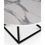 Sintorp rundt sofabord 90 cm - Hvid marmor (Eksklusivt laminat)