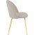 Giovani Velvet stol - Grbeige/Messing