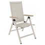 Spisest med 6 stole og bord 205 x 90 cm beige/eg - Las Vegas/Svea